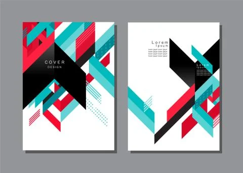 Cover layout design ,  pattern and background, vector Abstract geometric Stock Illustration
