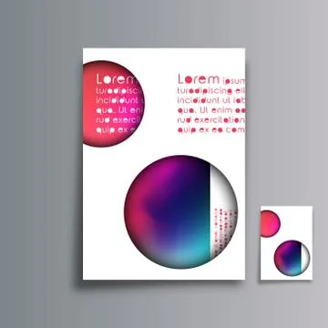Cover minimal design. Abstract gradient background for the banner, flyer, pos Stock Illustration