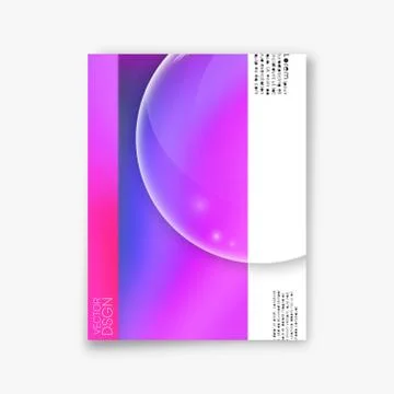 Cover minimal design. Abstract gradient background. Vector illustration. Stock Illustration