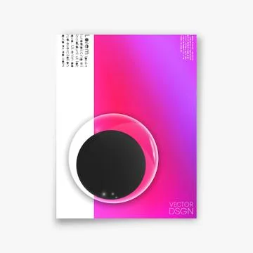 Cover minimal design. Abstract gradient background. Vector illustration. Stock Illustration