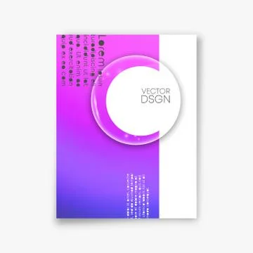 Cover minimal design. Abstract gradient background. Vector illustration. Stock Illustration