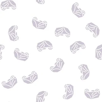 Cover motorcycle cover glyph vector seamless pattern Stock Illustration