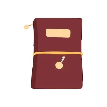 Cover notebook cartoon vector illustration Illustrazione stock
