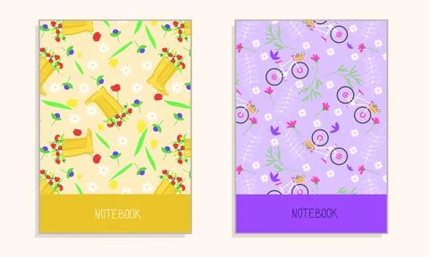 Cover for notebook Stock Illustration