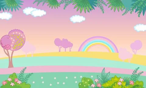Cover for notebook with magic cute background vector illustration Stock Illustration