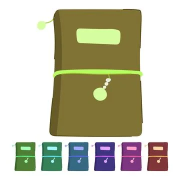 Cover notebook vector cartoon graphic Stock Illustration
