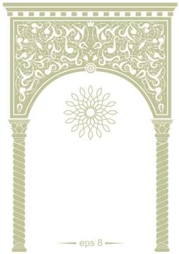 Cover in oriental style Stock Illustration