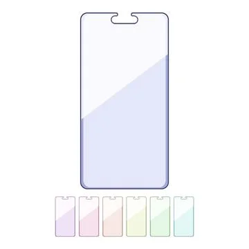 Cover phone screen protector cartoon vector graphic Stock Illustration