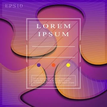 Cover presentation with abstract line Stock Illustration