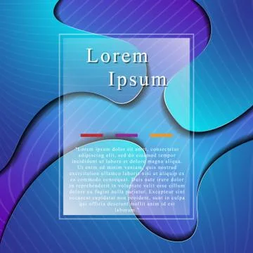Cover presentation with abstract line Stock Illustration