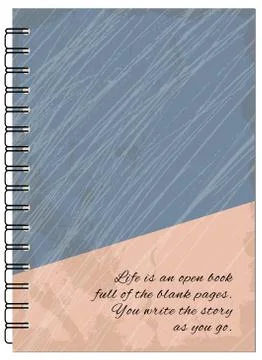 Cover retro design of the notebook Stock Illustration
