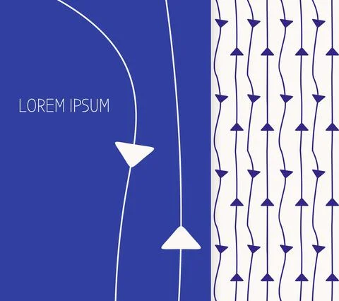 Cover seamless pattern blue thin stripes vector Stock Illustration