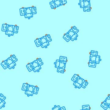 Cover smoker vector seamless pattern Stock Illustration
