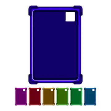 Cover tablet case cartoon vector graphic Stock-Illustration