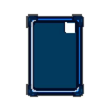Cover tablet case pixel art vector illustration Stock-Illustration