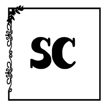 Cover template with flower Stock Illustration