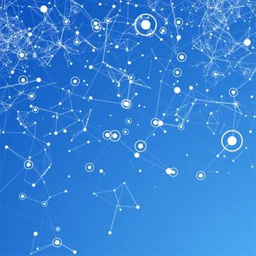 Cover template for science and technology presentation.  Stock Illustration