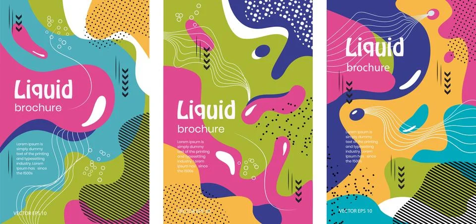 Cover Templates with Graphic Geometric Elements Stockillustratie