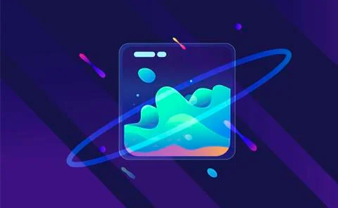 Cover templates with holographic effect. Vector hologram Stock Illustration