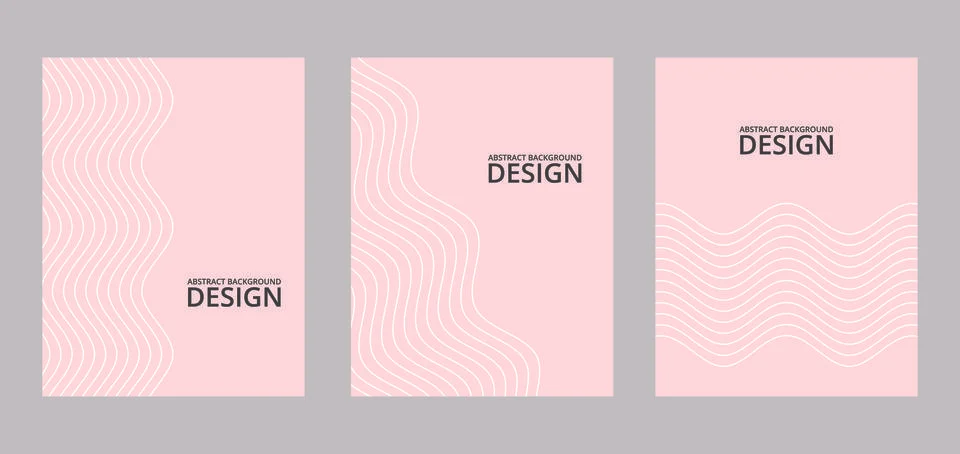 Cover wave abstract pink pattern Illustrazione stock