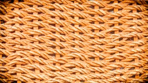 Cover wicker basket Stock Photos