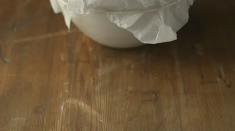 Covered Bowl Stock Footage 12659131