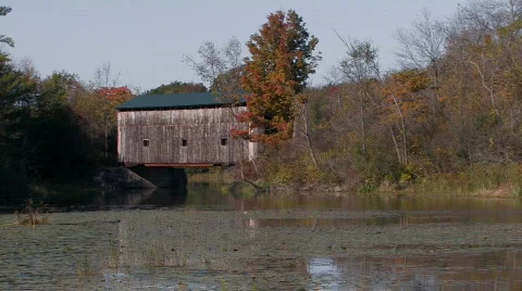 Covered Bridge  Vídeos de archivo 271045