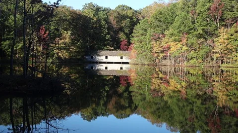 Covered bridge Stock Footage 81534718