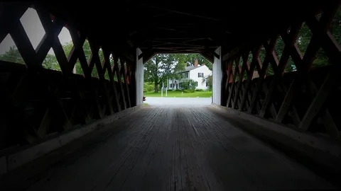 Covered Bridge Stock-Footage 105045566
