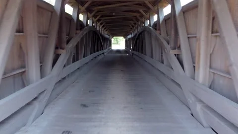 Covered Bridge Stock Footage 291488974