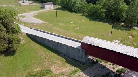 Covered Bridge Stock Footage 291489297