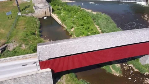 Covered Bridge Stock Footage 291489587