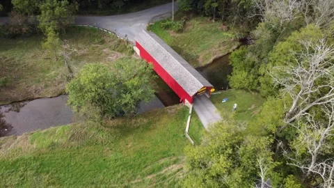 Covered Bridge Stock Footage 291489611