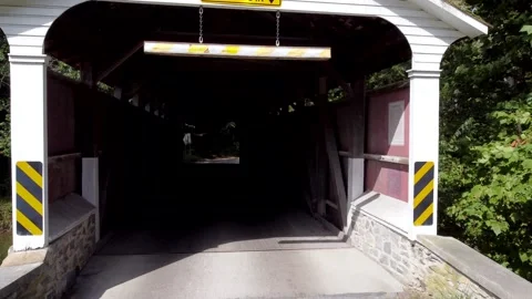 Covered Bridge Stock Footage 291489675
