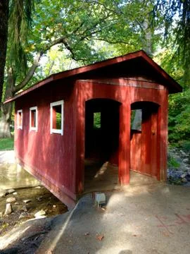 Covered bridge Stock Photos