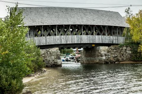 Covered bridge Stock Photos