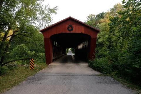 Covered bridge Stock Photos