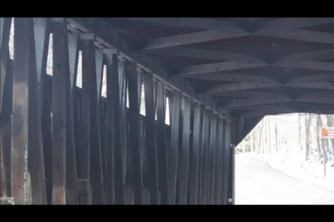 Covered bridgeD 720 Video stock 629044