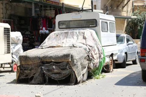 Covered Car Stock Photos