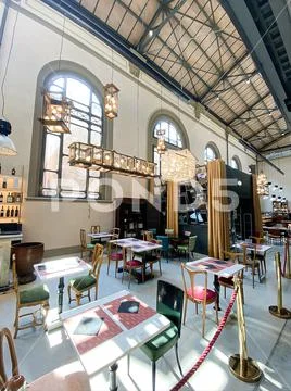 Covered market Stock Photos