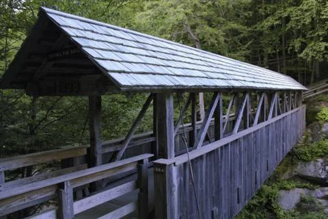 Covered Pedestrian Bridge Stock Photos