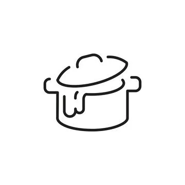 Covered Pot with Drip Icon Stock Illustration