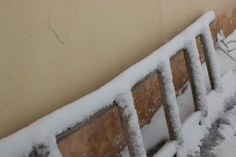 Covered in snow in winter Stock-Fotos