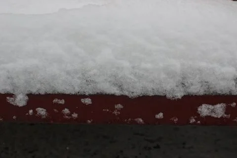 Covered in snow in winter Foto stock