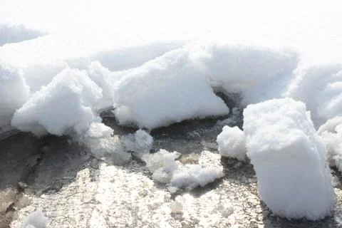 Covered in snow in winter Foto stock