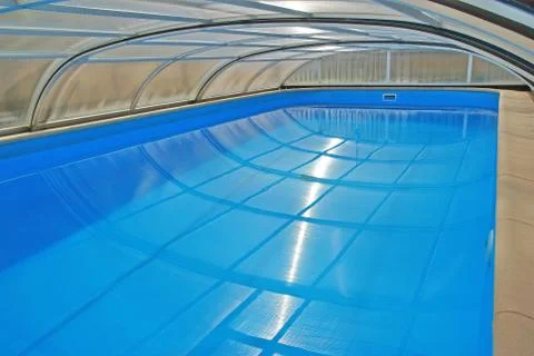 Covered swimming pool Stock Photos