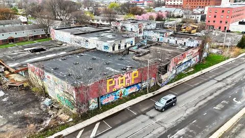 Covered - Syracuse, NY Foto stock