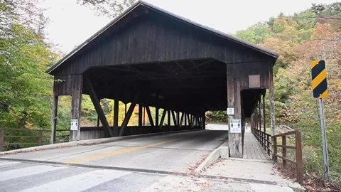 CoveredBridgeHD01 Stock Footage 168311051