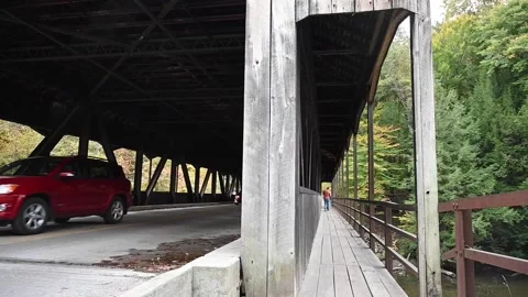 CoveredBridgeHD04 Stock Footage 168311050