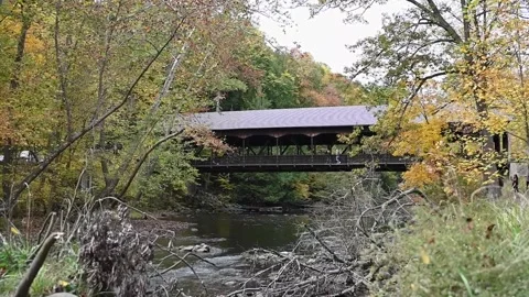 CoveredBridgeHD06 Stock Footage 168311060